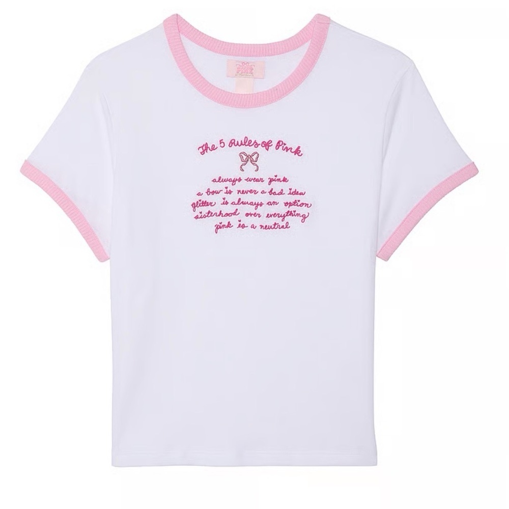 Limited edition PINK Victoria’s Secret x LoveShackFancy T shirt